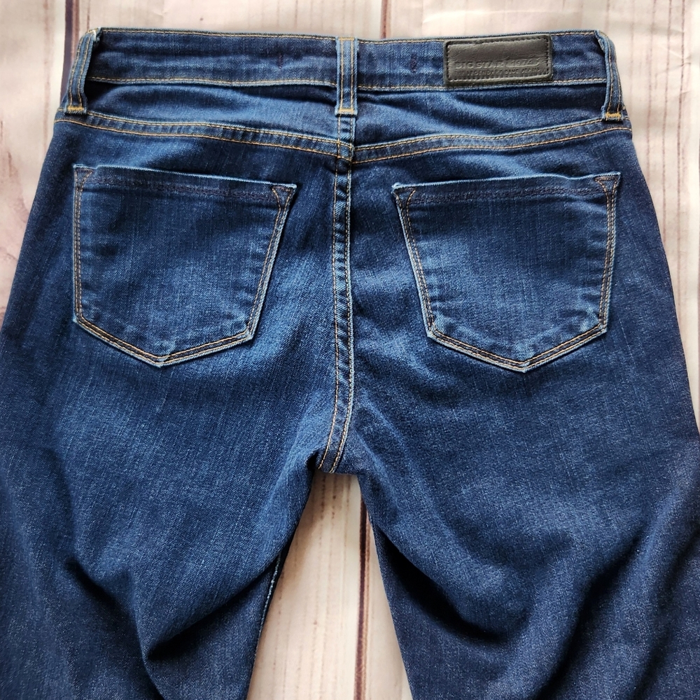 Big Star 1974 "Andrea Skinny" Mid-rise Indigo Blue Jean Y2K | Women's Size 25 - Picture 7 of 11
